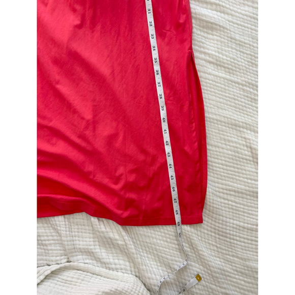 Women's Newshows Coral Tie-Waist Midi Dress XL Cotton Poly Spandex NWT - Picture 8 of 10